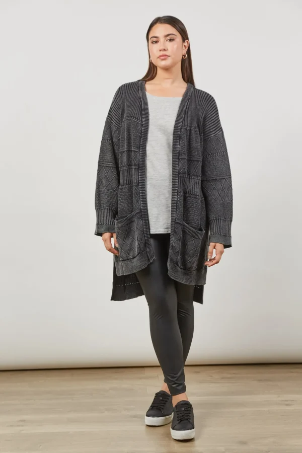 Sweaters & Knitwear-ISLE OF MINE METRO CARDIGAN ASH