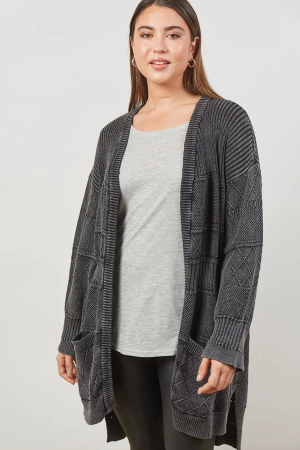 Sweaters & Knitwear-ISLE OF MINE METRO CARDIGAN ASH