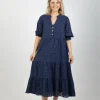 Dresses-ISLE OF MINE PARTERRE MAXI NAVY