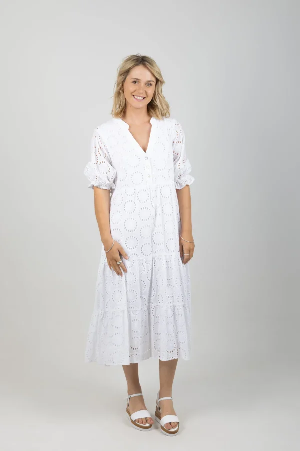 Dresses-ISLE OF MINE PARTERRE MAXI LOTUS
