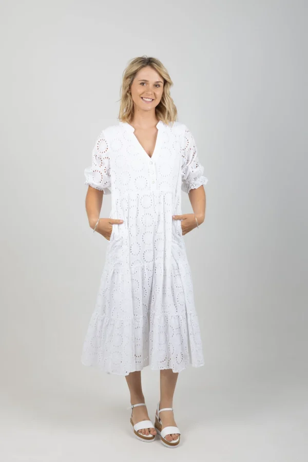 Dresses-ISLE OF MINE PARTERRE MAXI LOTUS