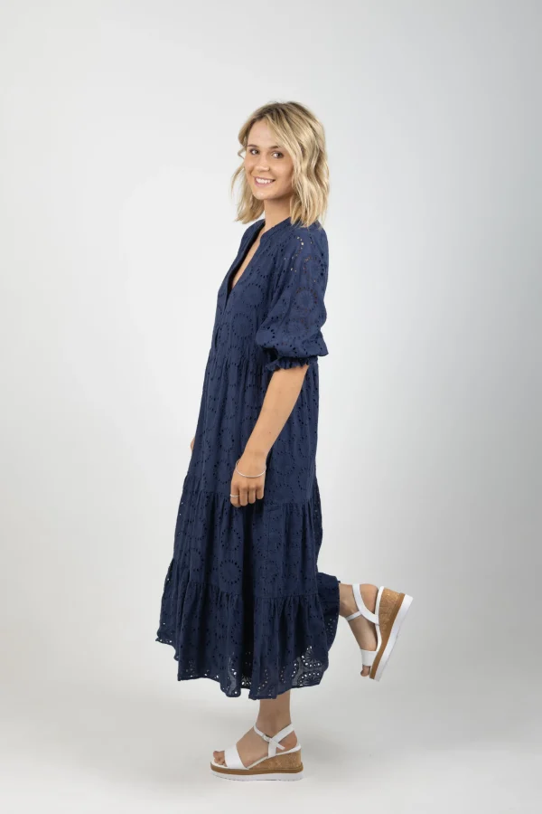 Dresses-ISLE OF MINE PARTERRE MAXI NAVY