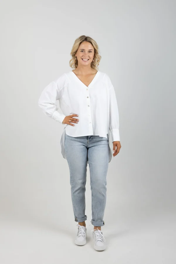 Shirts & Tops-ISLE OF MINE VENUS LINEN BLOUSE CANVAS