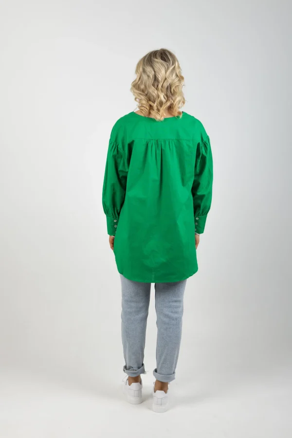 Shirts & Tops-ISLE OF MINE VENUS LINEN BLOUSE MEADOW