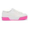 Footwear-KEDS TRIPLE UP LEATHER BUMPER FOX STRIPE WHITE/PINK
