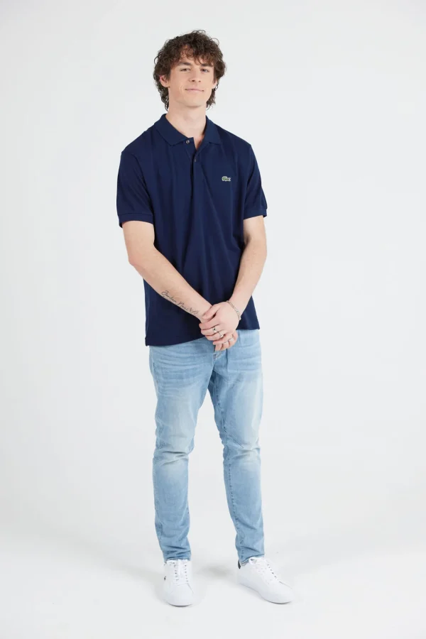 Tees & Tanks-LACOSTE CLASSIC POLO SHIRT - NAVY BLUE