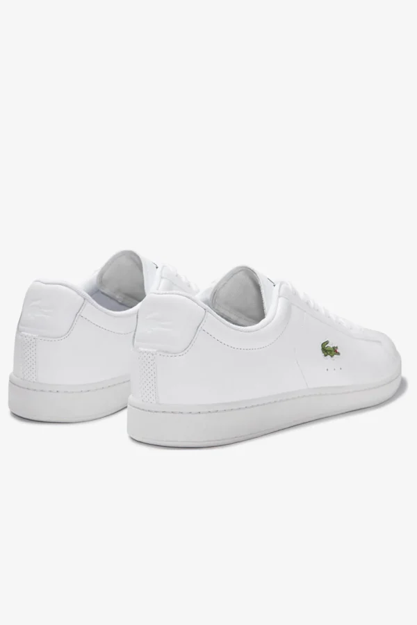 Footwear-LACOSTE MENS CARNABY EVO SNEAKER - WHT/WHT LEATHER