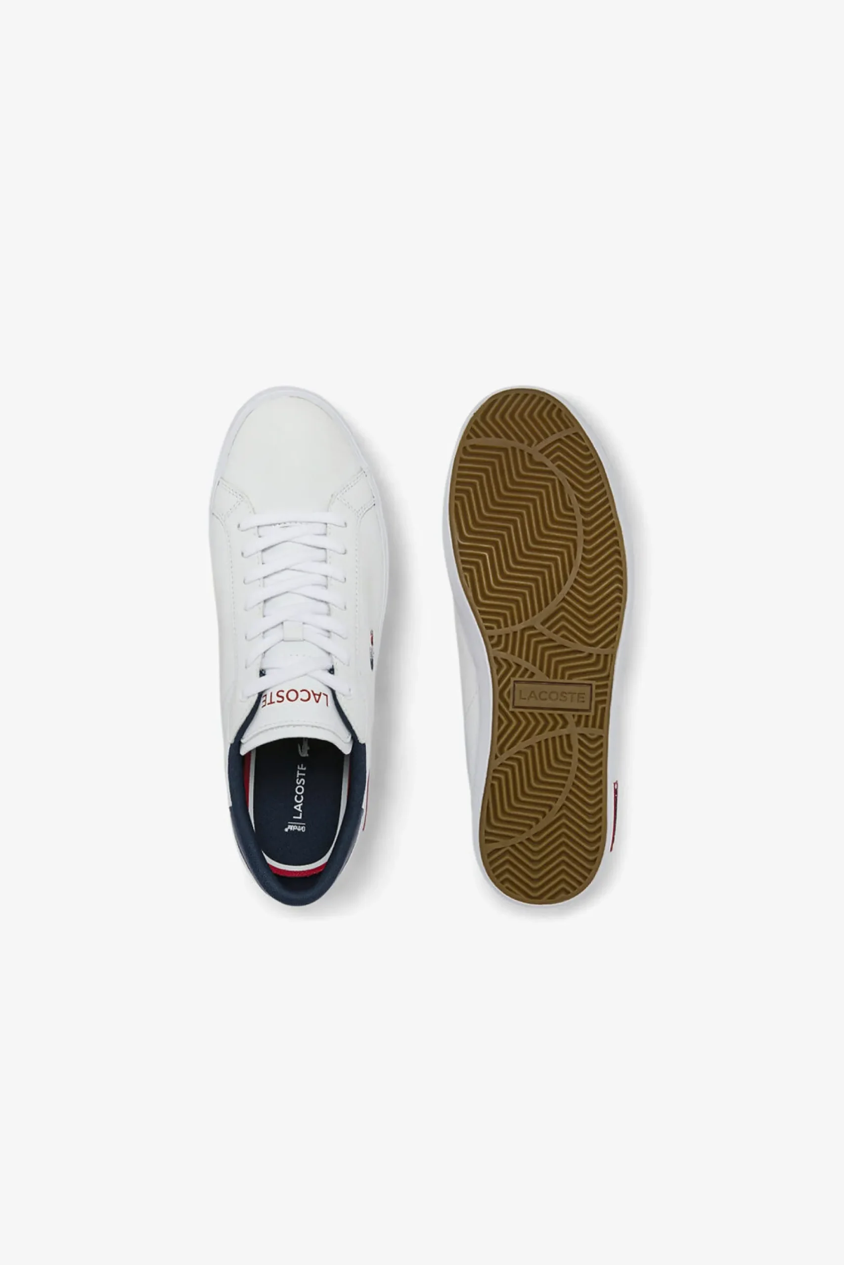 lacoste_mens_powercourt_t_3.webp Footwear-LACOSTE MENS POWERCOURT TRI COLOUR SNEAKERS - WHT/RED/BLUE
