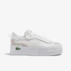 Footwear-LACOSTE WOMENS L004 PLATFORM - WHITE