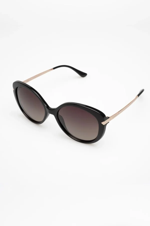 Sunglasses-LOCELLO CALLIE SUNGLASSES - BLACK