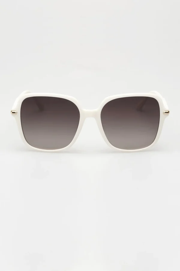 Sunglasses-LOCELLO DESI SUNGLASSES - WHITE LINEN