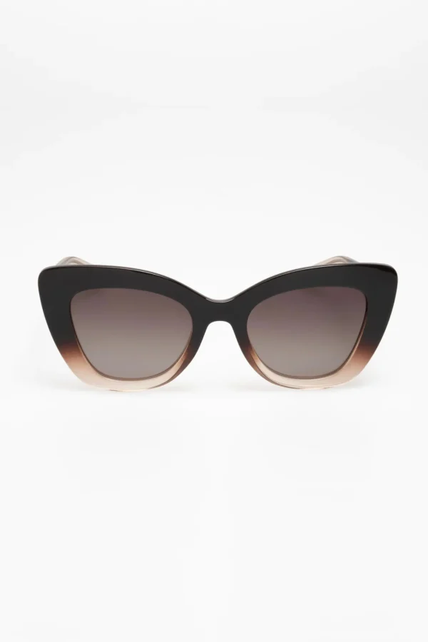 Sunglasses-LOCELLO EDEN SUNGLASSES - OMBRE BROWN