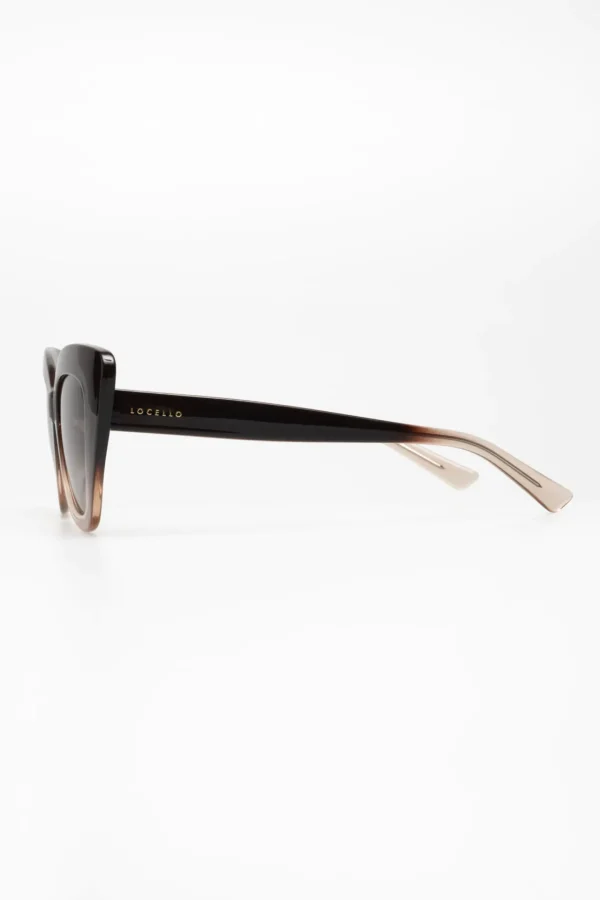 Sunglasses-LOCELLO EDEN SUNGLASSES - OMBRE BROWN