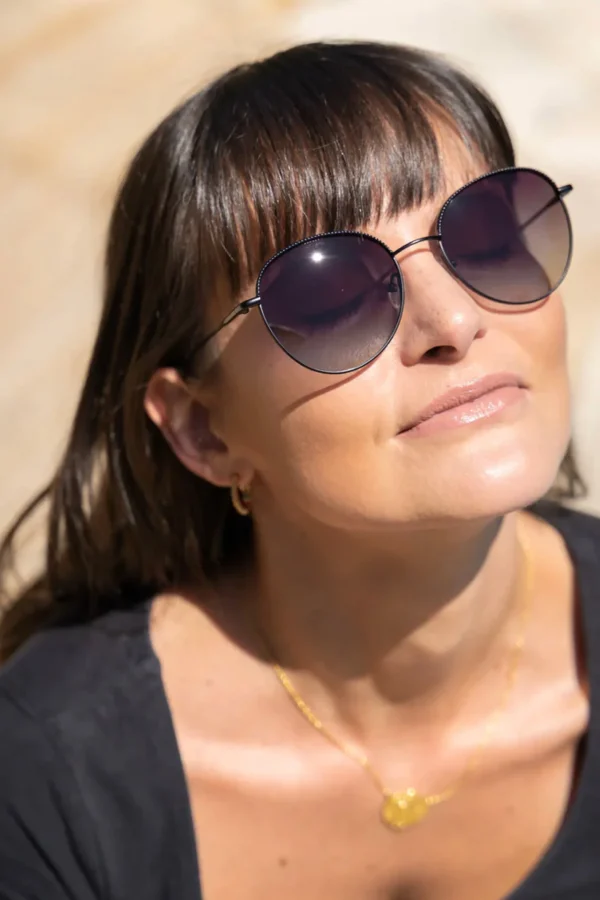 Sunglasses-LOCELLO VICTORIA SUNGLASSES - MATTE BLACK