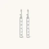 925 Sterling Silver | Jewellery-BLANK SPACE. LOGO HOOP EARRINGS