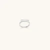 925 Sterling Silver | Jewellery-BLANK SPACE. LOGO STACKER RING