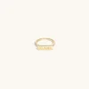 18Kt Gold Plated | Jewellery-BLANK SPACE. LOGO STACKER RING 18KT GOLD