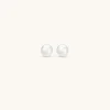 Freshwater Pearls | 18Kt Gold Plated-BLANK SPACE. PEARL STUD EARRINGS 18KT GOLD