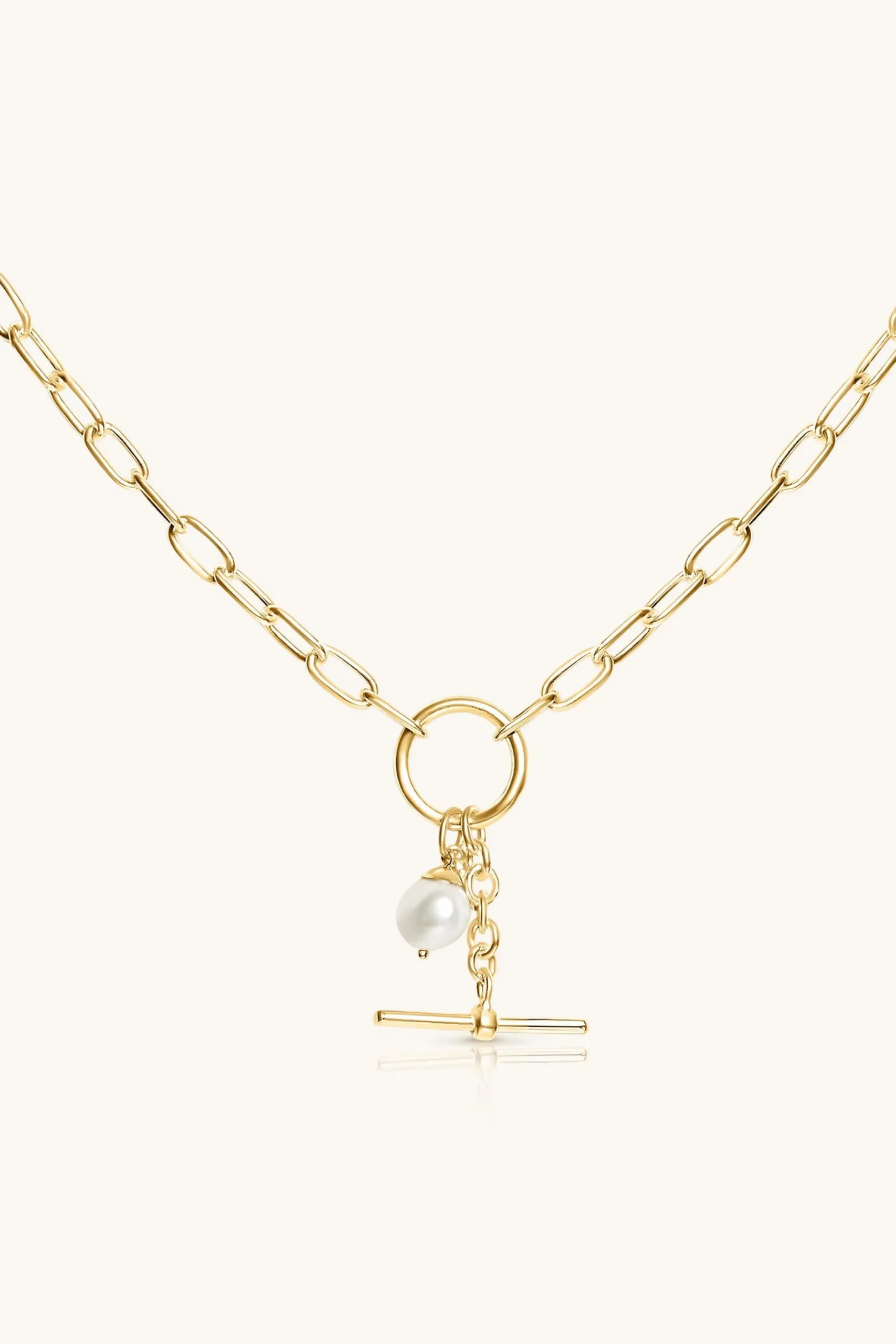 pretty_pearl_fob_necklace_0.webp Freshwater Pearls | 18Kt Gold Plated-BLANK SPACE. PRETTY PEARL FOB NECKLACE 18KT GOLD