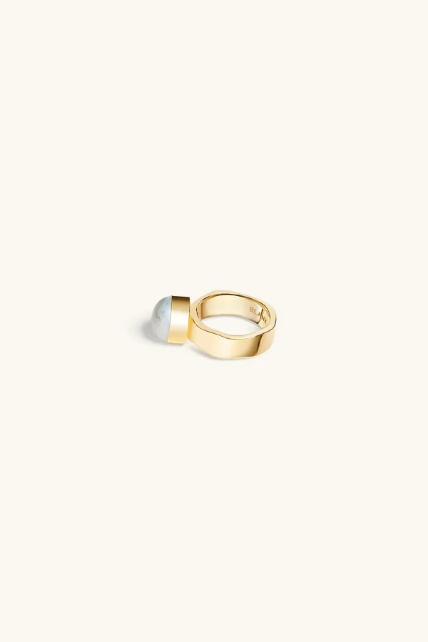 Freshwater Pearls | 18Kt Gold Plated-BLANK SPACE. PRETTY PEARL RING 18KT GOLD