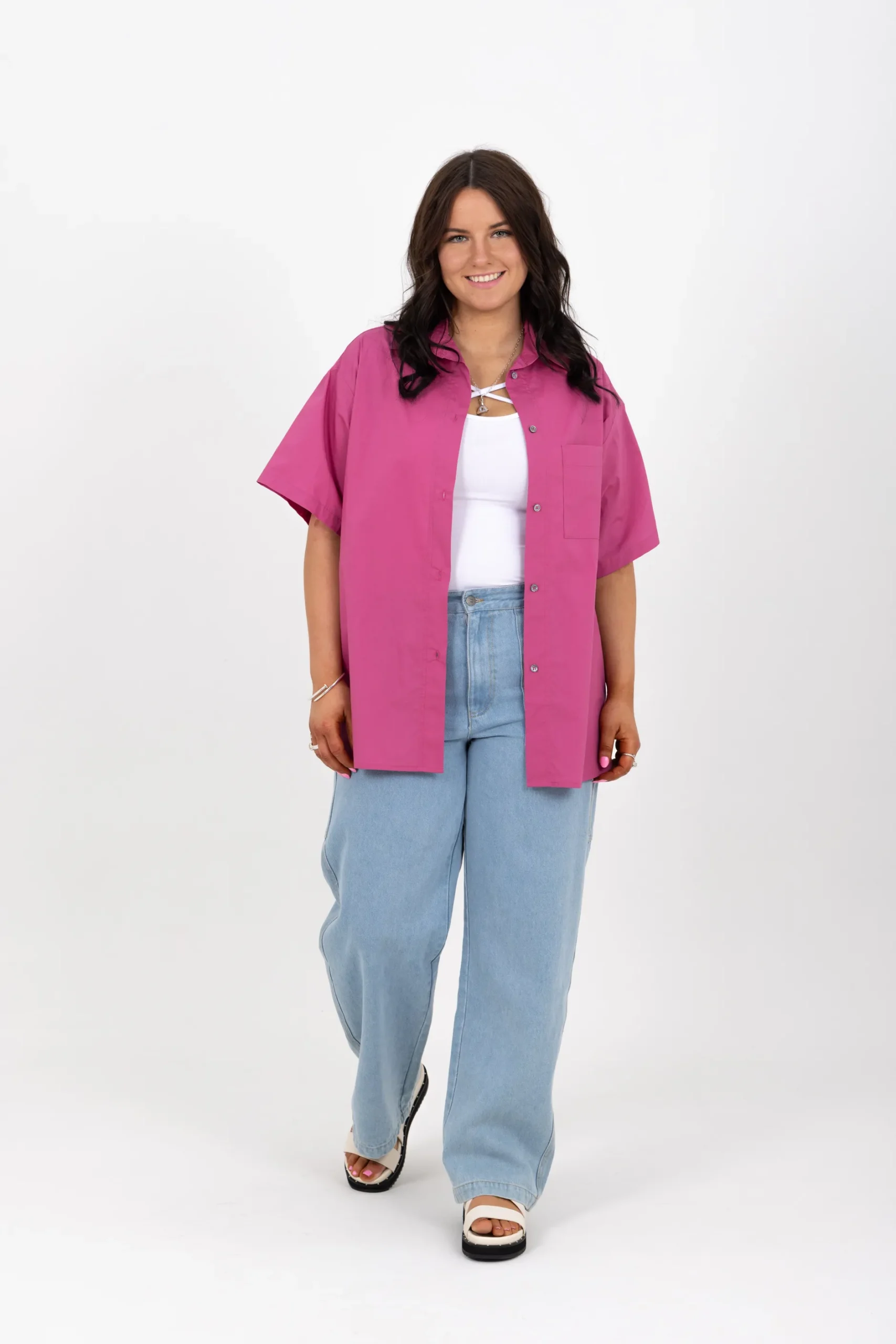 ricochet_ames_shirt__pink_0.webp Shirts & Tops-RICOCHET AMES SHIRT - PINK
