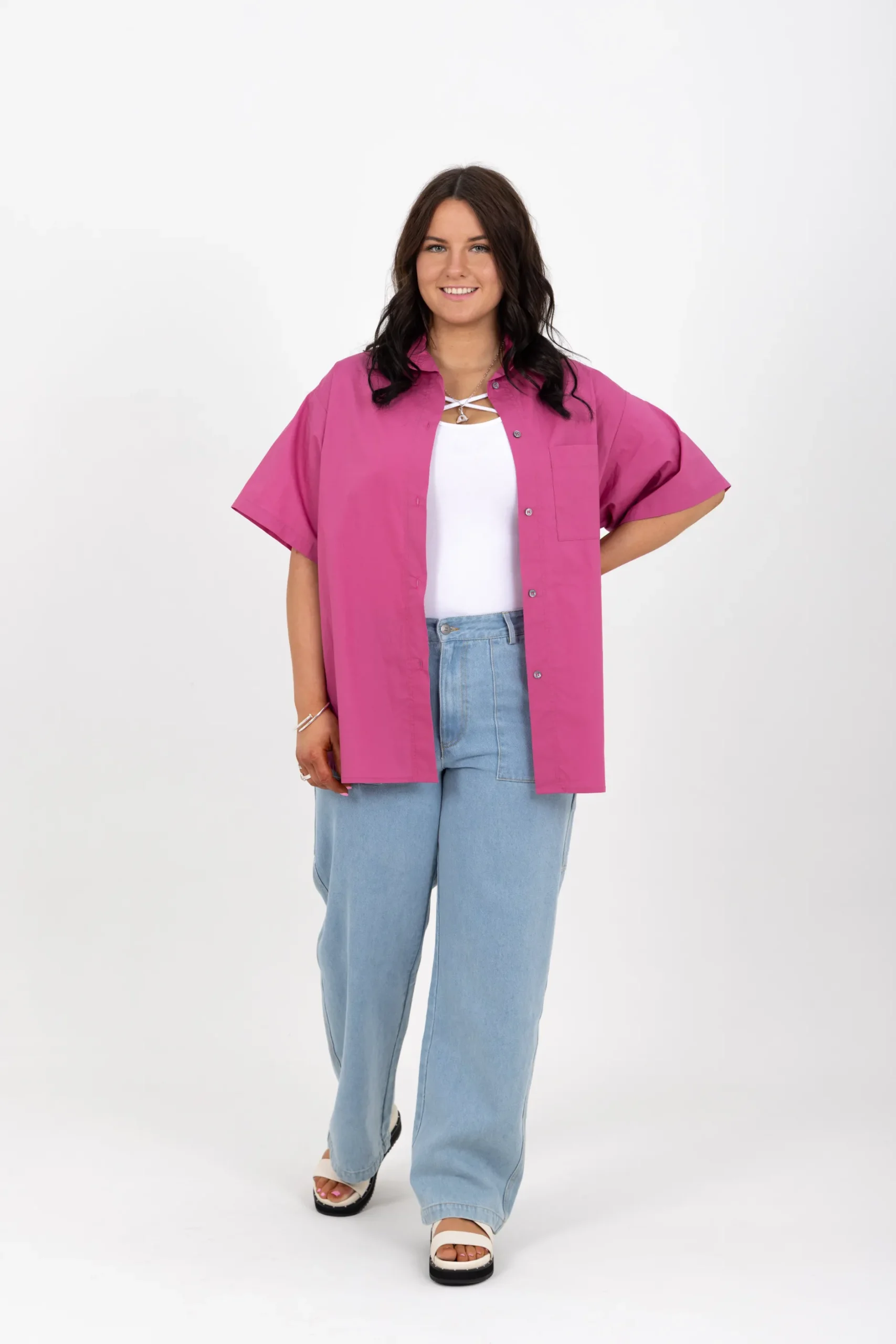 ricochet_ames_shirt__pink_2.webp Shirts & Tops-RICOCHET AMES SHIRT - PINK