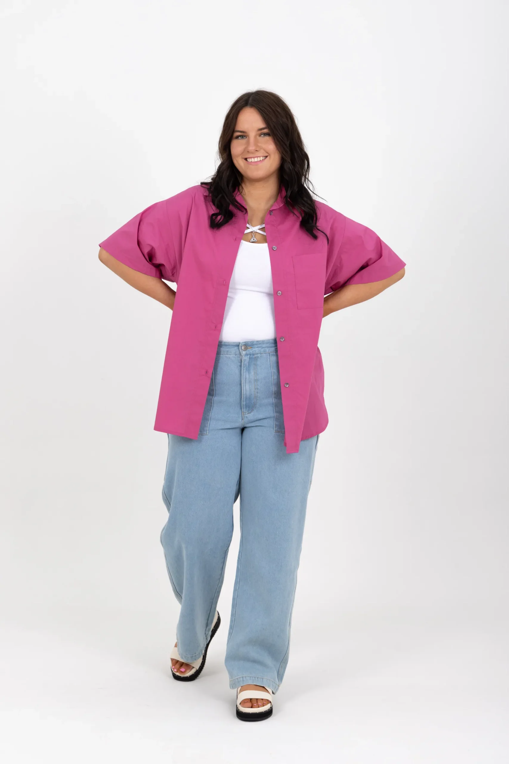 ricochet_ames_shirt__pink_5.webp Shirts & Tops-RICOCHET AMES SHIRT - PINK