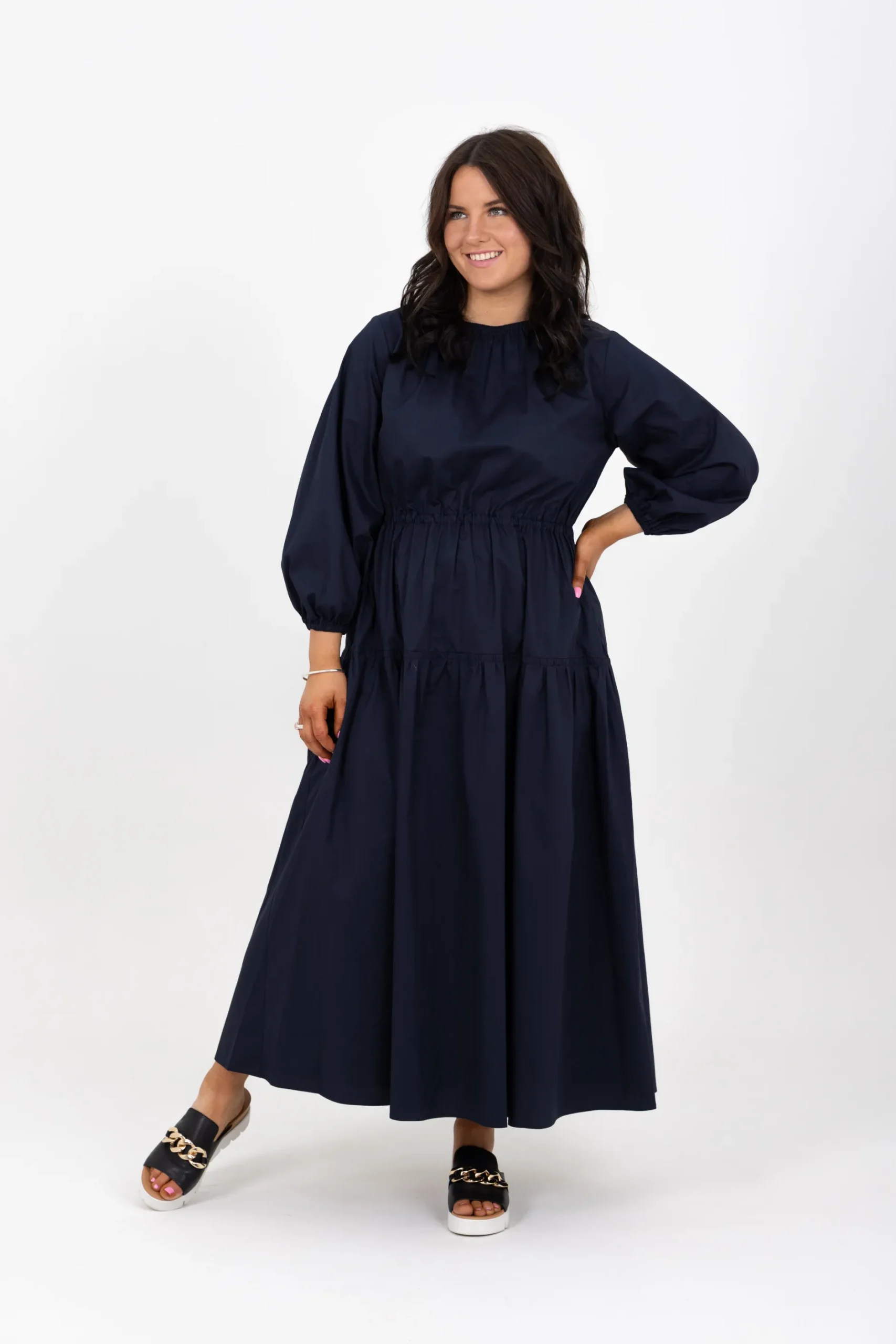 ricochet_ashley_dress__in_1.webp Dresses-RICOCHET ASHLEY DRESS - INK