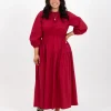 Dresses-RICOCHET ASHLEY DRESS - RASPBERRY