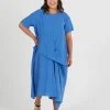 Dresses-RICOCHET ATKINE DRESS - CORNFLOUR BLUE