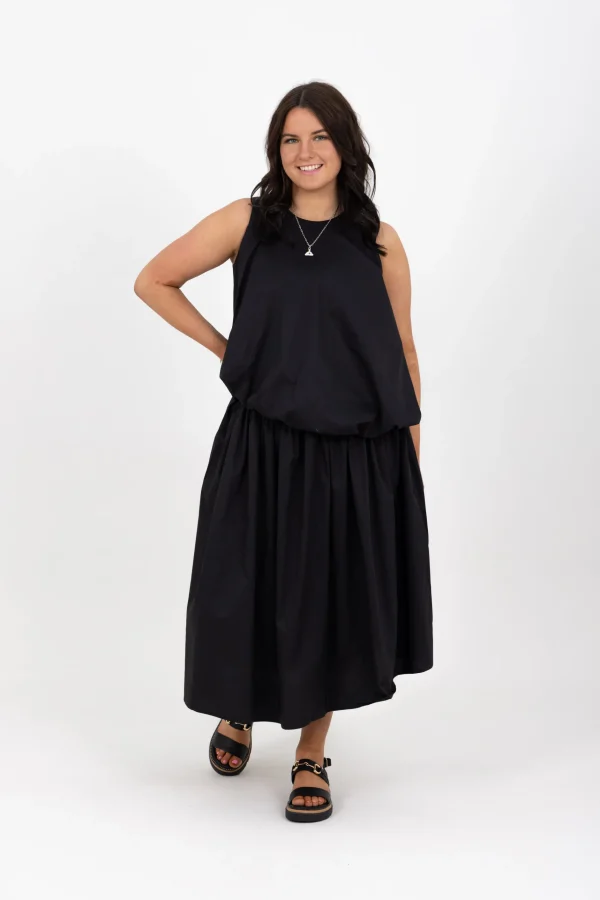 Dresses-RICOCHET DALEY DRESS - BLACK