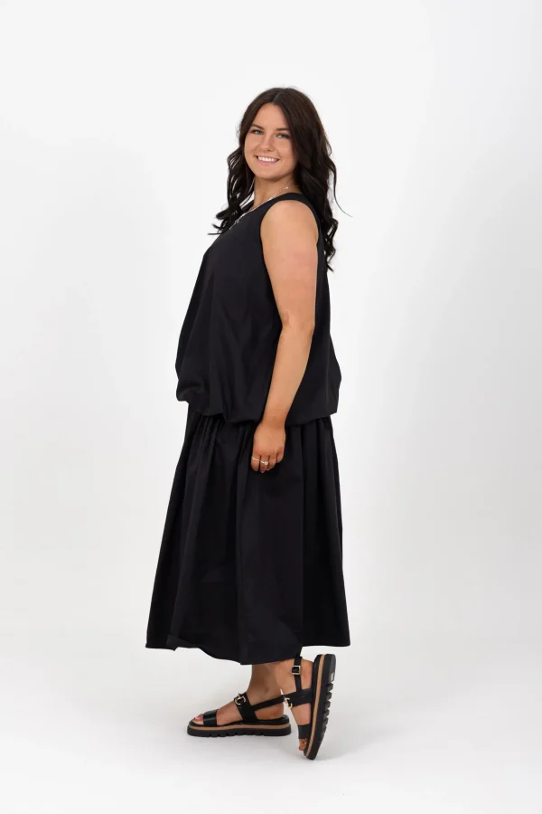 Dresses-RICOCHET DALEY DRESS - BLACK
