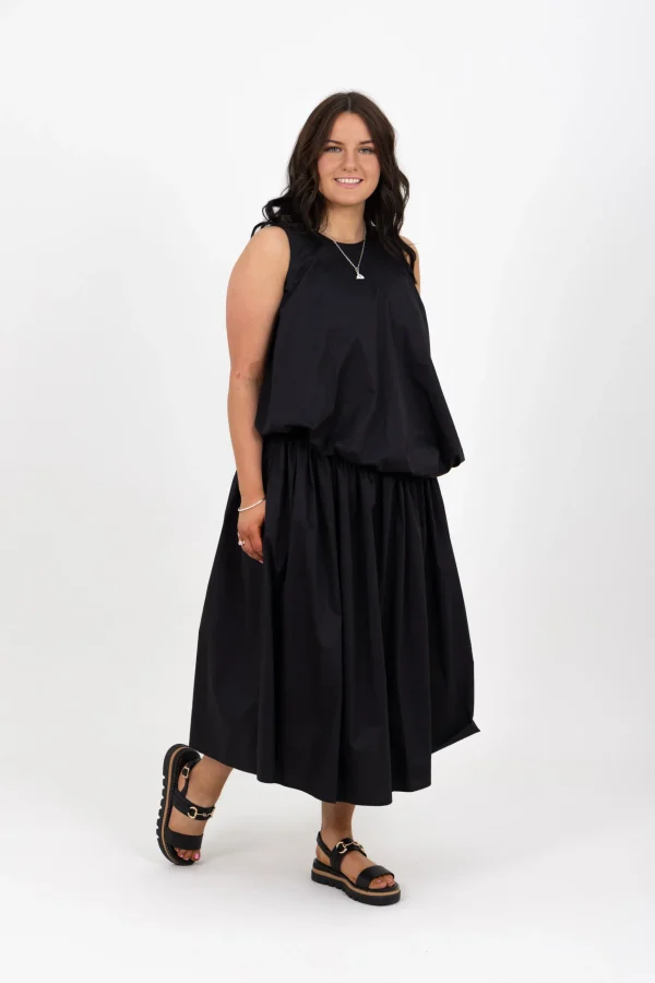 Dresses-RICOCHET DALEY DRESS - BLACK