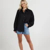 Shirts & Tops-RICOCHET FREDRICK SHIRT - BLACK