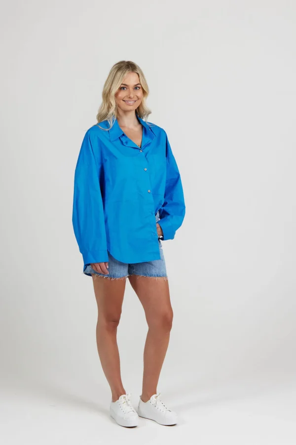 Shirts & Tops-RICOCHET FREDRICK SHIRT - BLUE