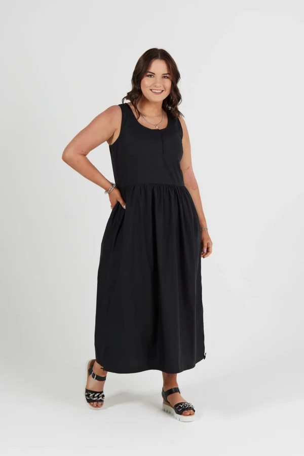 Dresses-RICOCHET PEARCE DRESS - BLACK