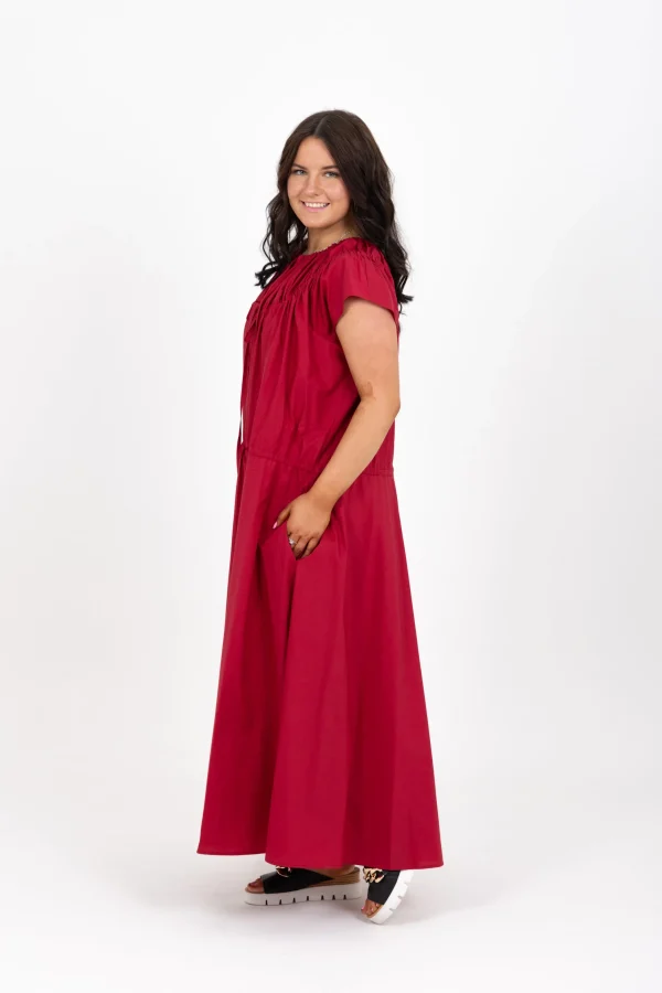 Dresses-RICOCHET THIERRY DRESS - RAPSBERRY