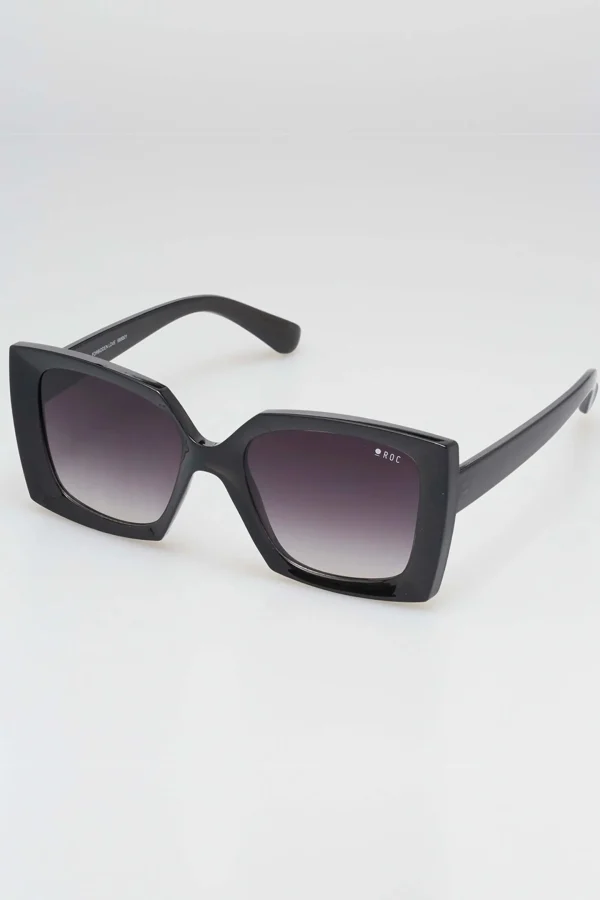 Sunglasses-ROC EYEWEAR FORBIDDEN LOVE SUNGLASSES - CRYSTAL BLACK