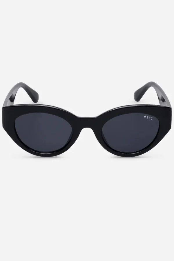 Sunglasses-ROC EYEWEAR HIBISCUS SUNGLASSES - BLACK SMOKE