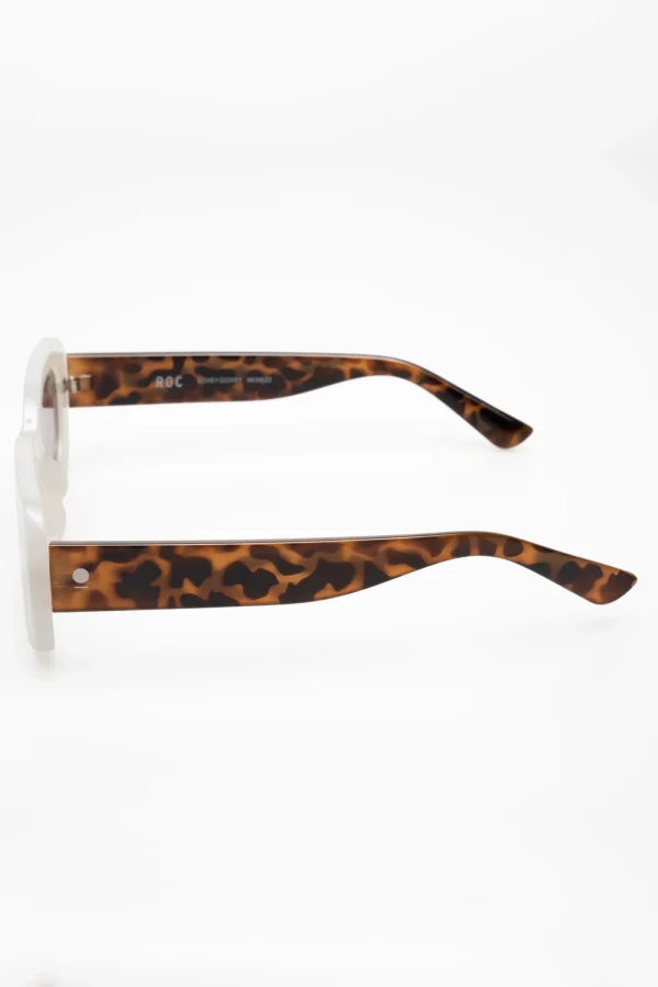 Sunglasses-ROC EYEWEAR LOVEY DOVEY SUNGLASSES - WHITE TORTOISESHELL GRADIENT BROWN