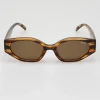 Sunglasses-ROC EYEWEAR TRAIT SUNGLASSES - BROWN STRIPE