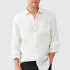 Shirts-RODD & GUNN CABLE BAY LS SHIRT SNOW