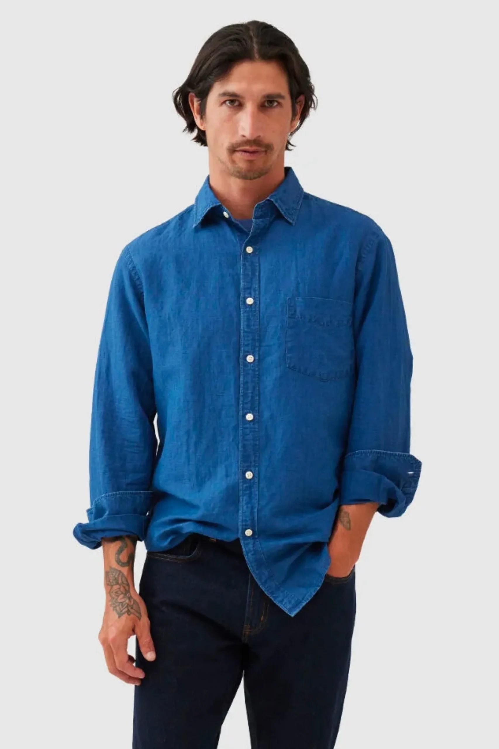 rodd__gunn_clifton_ls_spo_0.webp Shirts-RODD & GUNN CLIFTON LS SPORTS FIT SHIRT MID BLUE