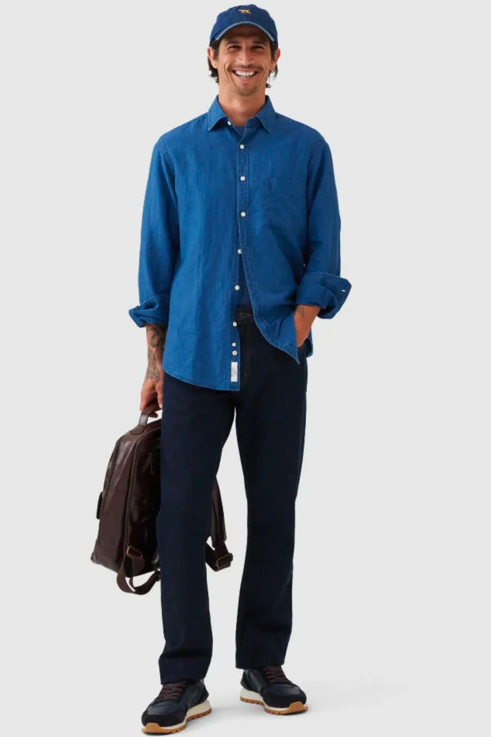 rodd__gunn_clifton_ls_spo_1.webp Shirts-RODD & GUNN CLIFTON LS SPORTS FIT SHIRT MID BLUE
