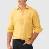 Shirts-RODD & GUNN COROMANDEL 2 SPORTS FIT SHIRT - CANARY