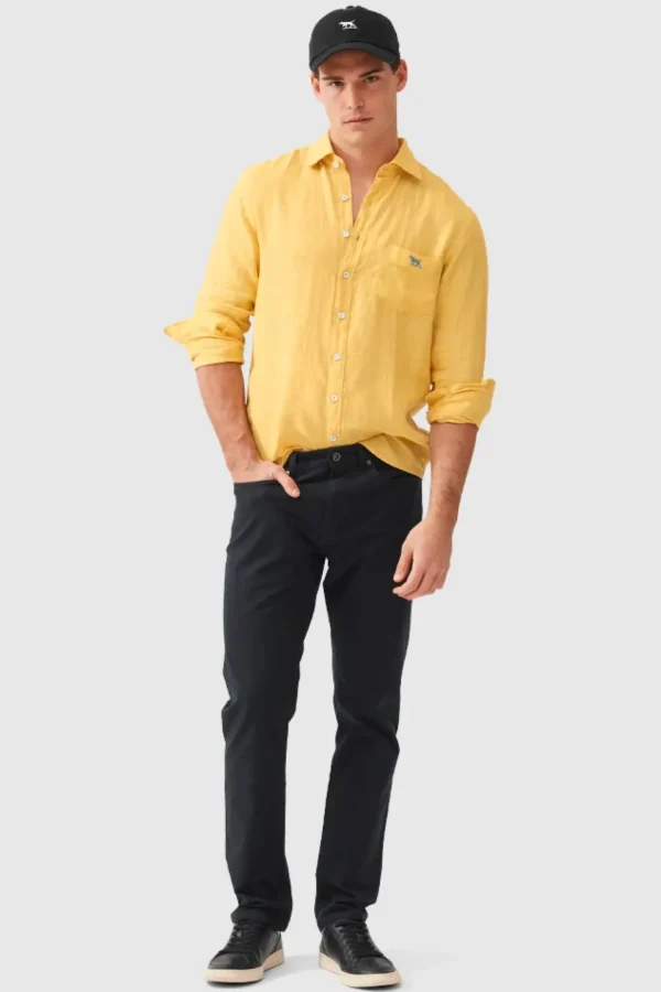 Shirts-RODD & GUNN COROMANDEL 2 SPORTS FIT SHIRT - CANARY
