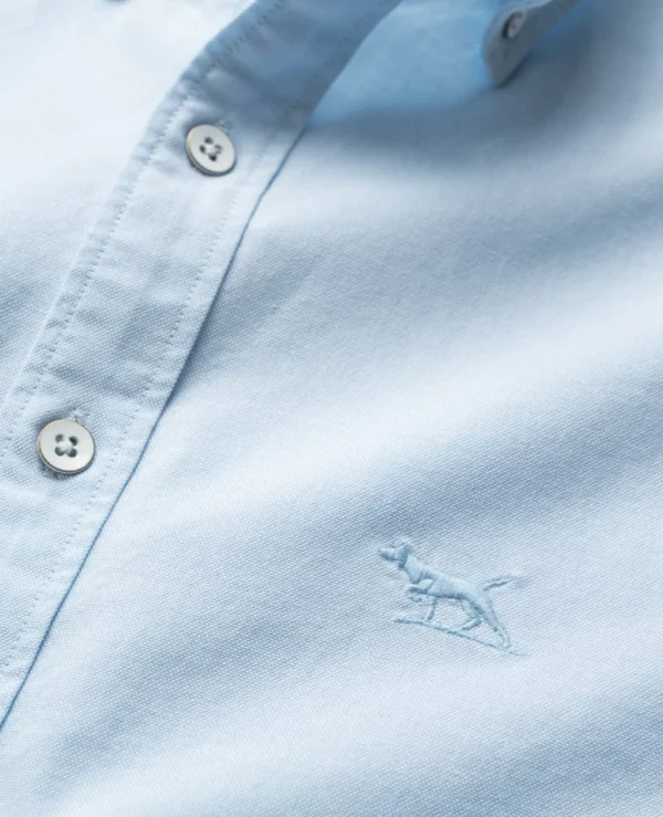 Shirts-RODD & GUNN OXFORD LS SPORTS FIT SHIRT POWDER BLUE