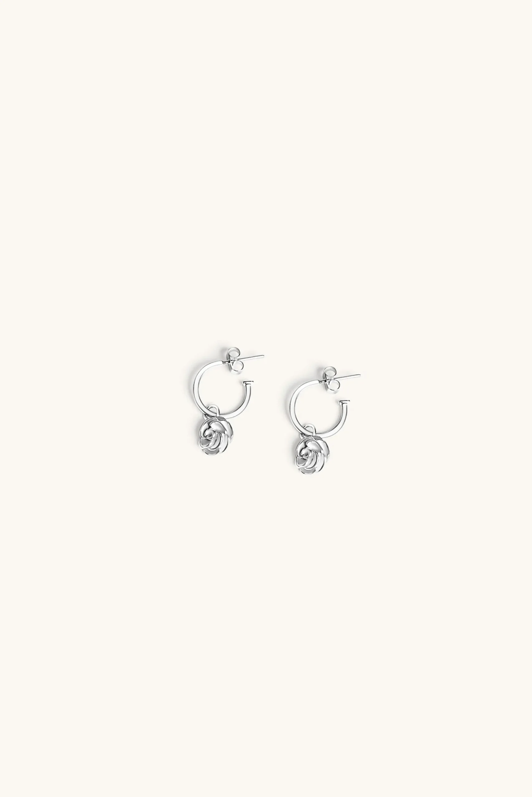 rose_hoop_earrings_1.webp 925 Sterling Silver | Jewellery-BLANK SPACE. ROSE HOOP EARRINGS
