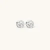 925 Sterling Silver | Jewellery-BLANK SPACE. ROSE STUD EARRINGS