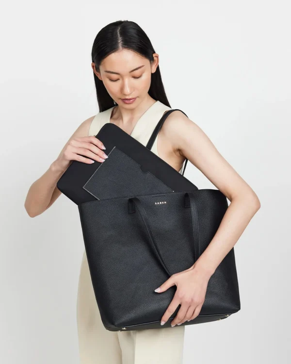 Bags & Wallets-SABEN AUGUSTA LAPTOP SLEEVE 16" BLACK